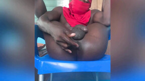RevealMe  EBONY AFRICAN GUY SOLO BOOTY & SHAFT PLAY