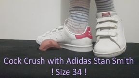 LittleShoes - Cock Crush Adidas Stan Smith Size 34EU | Happy Ending | 002