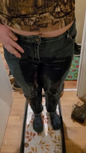 Desperately wetting my jeans