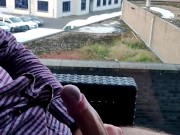 From soft to almost cumming on the balcony. I think quite some neighbours watched it