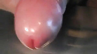 Uncircumcised Foreskin Close-up: Masturbate-off and Jizm