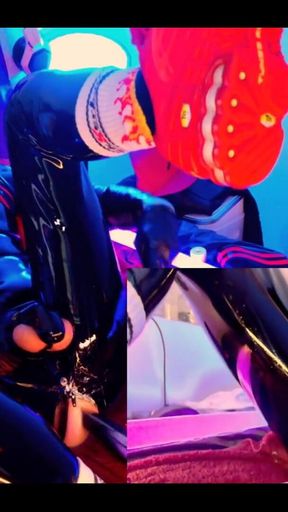 I Love the Black Full Body Latex Suit