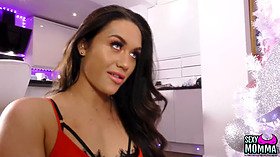 Step-Mommy Kendal has a gift for Lily - A steamy interracial lesbian action with toys, oral, and lingerie play
