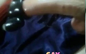 Uncut cock cums with trinity vibes cock head vibrator