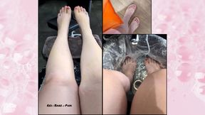Real Pedicure POV: Polish Change & Sandal Walk