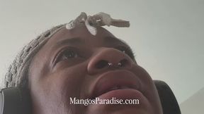 Giant Snotty Nose | Ebony Giantess, Wide Nostrils, Sneezing with Temptress Mango