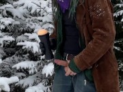 Santa drops a package - Vertical 60fps
