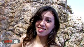 Fucking Tiffany Doll in the ass at the beach