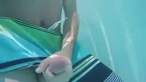 Public Pool Masturbation Caught on Tape