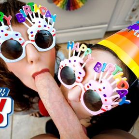 Step Mom And Step Aunt Melody Minx &amp; Tifa Quinn Give Birthday Boy A Special Gift - PervMom