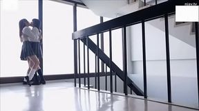 【百合キス】制服キス