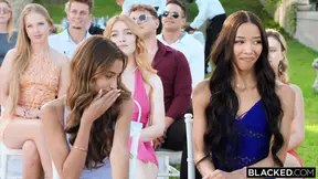 Blacked bombshell Agatha gets BBC creampie in wild threesome at wedding party