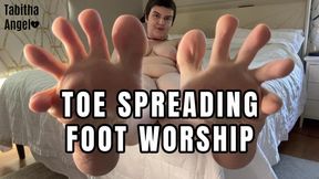Toe Spreading Foot Worship WMV