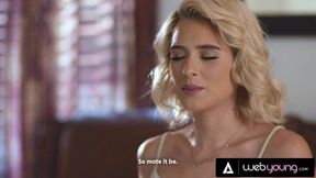 Petite Blonde Witch Jessie Saint Begs Spirits For Good Fuck With Naturally Stacked Crush Daya Knight