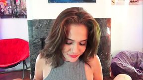 Ice Dipping - Hot New Teen Does A Cool Deepthroat