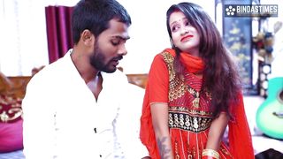 "My Cute Desi Sexy Newly Wife Doesn&#039;t want me to go Office for whole Day ( Hindi Audio )"
