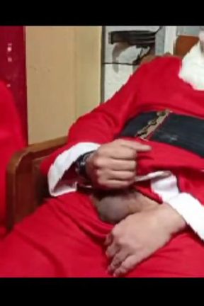 Santa Claus Caresses Himself at Christmas 2025