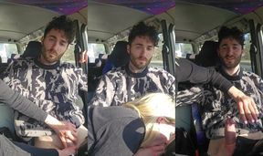 Car bj happy tasty cum in mouth