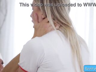 Andi Avalon - Concupiscent breasty blondie nurse banged by patient and likes it unfathomable