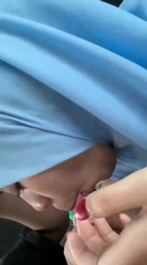 Awek Tudung Kulum Batang Kecik