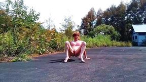 Naked Pai-chan in Spring Park