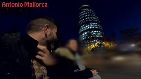 Amateur guy picks up a hot blonde with a big ass outside an Airbnb