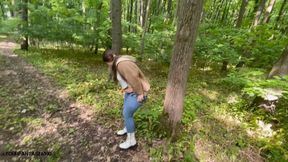Pee in the woods