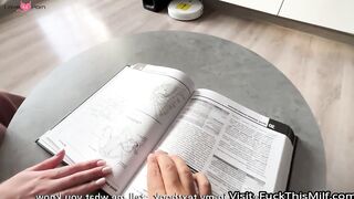 My biology tutor fucks me in class so I can learn the reproductive system in practice