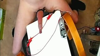 estim cbt foreskin 4 needles cum ejac