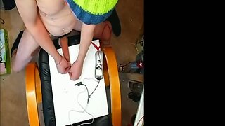 estim cbt foreskin 4 needles cum ejac