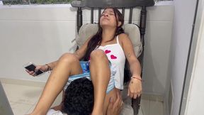 I fuck my stepsister masturbating and I fuck her