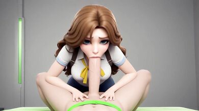 AI Generated - White Shirt Deepthroat & Creampie Overload