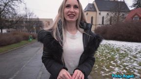 Reality hardcore sex: Abandoned Blonde German Wife - POV public blowjob and hardcore