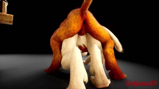 The furry girls have an interracial exchange with rough sex in Wild Life