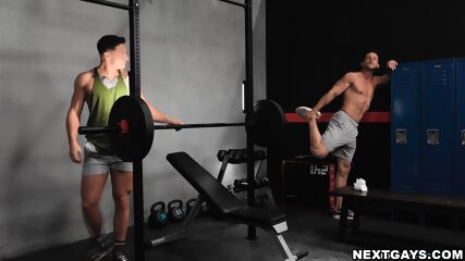 A lusty fuck for Roman and Dalton at the gym