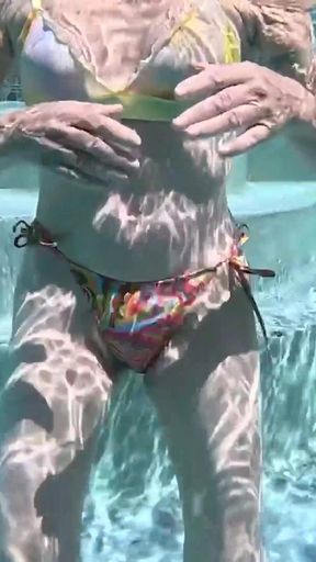 Over/underwater Pool Shots and a Long, Slow-mo Outdoor Shower