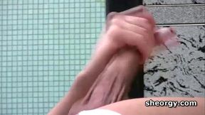 Tattyana Torres rubbing his cock with ice cream