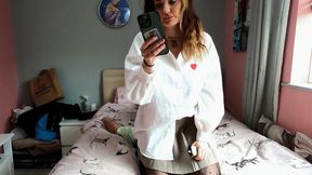 Sitting On His Face In A Short Little Skirt