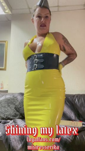 Shining my latex