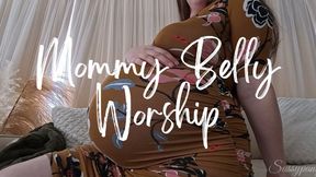 Mommy Belly Worship - A Belly Fetish scene featuring Mommy, Pregnant Belly, Belly Play & Belly Worship ft MILF Sassypantz