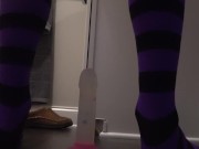 Cumming from first time dildo practice