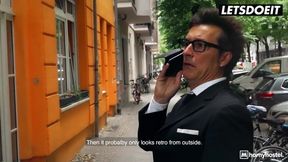 Barbara Bieber Relieves Businessman Of Stress in Horny Hostel Full Scene