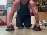 Working out and then making myself cum post workout