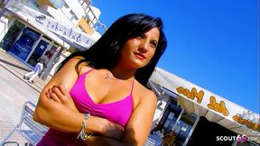 Hot Latina MILFs Angelica Castro and Yesenia Rock MMFF Foursome Sex at the Beach