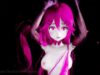 MMD R18 stripped Pink Yamakaze Shake it 105