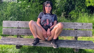 Pakistani Aaliyah Yasin is caught playing with her pussy in public