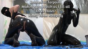 Messy Robber Makes You Watch! Robbed at Tarpoint POV Front Angle