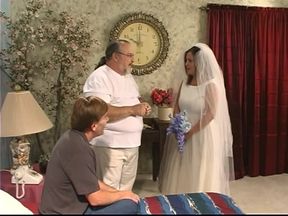 Just Married Curvaceous Girl Bloom Slipped Between the Sheets to Her Lover After Marriage Ceremony with That Looser