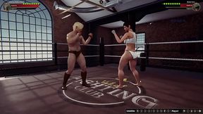 Johnny Walker Black VS Marie Vero (Naked Fighter 3D)