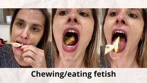 Chewing - eating fetish